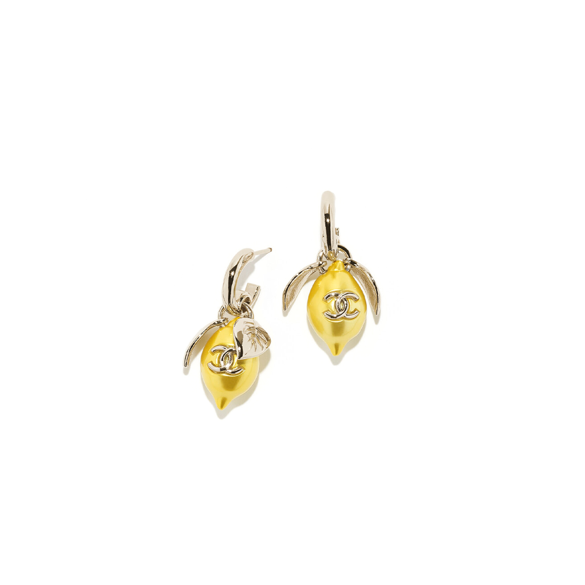 Ch**el lemon-shaped earrings